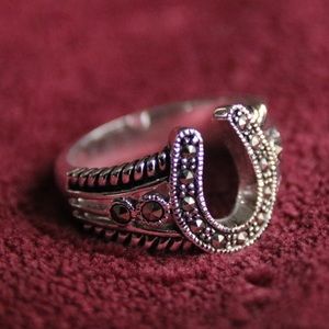 Marcasite Horseshoe Ring